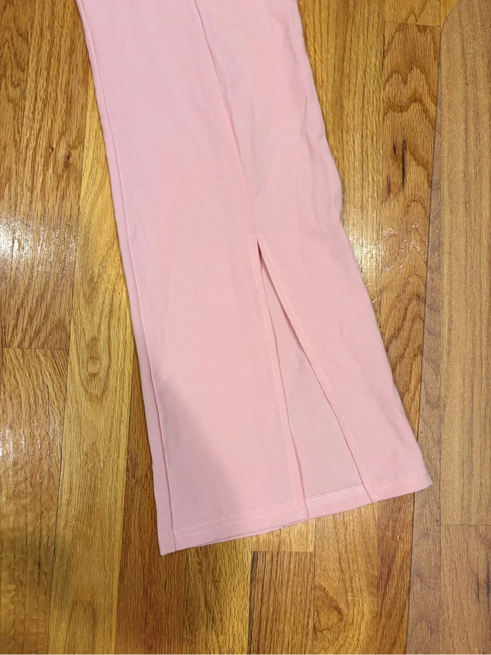 Weissman Pink Split Front Suit Pants Adult Large Wide Leg Dance Costume